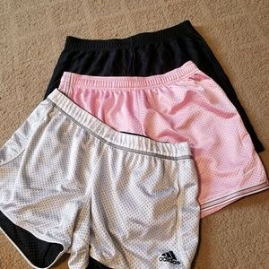 3 pair of running shorts/ ball shorts